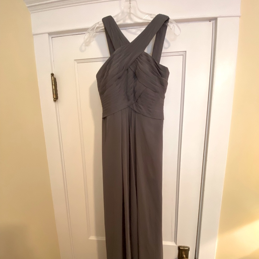 Azazie gray bridesmaid dress, size A6